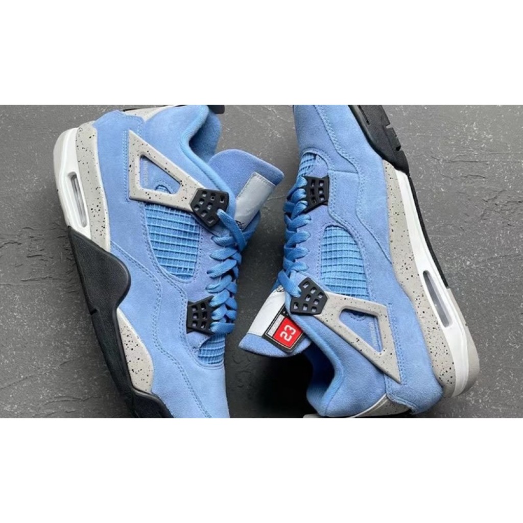 Air Jordan 4 "University Blue / Unc" Outfit On Feet Reps Air Jordan 4 "University Blue / Unc" Outfit On Feet Reps