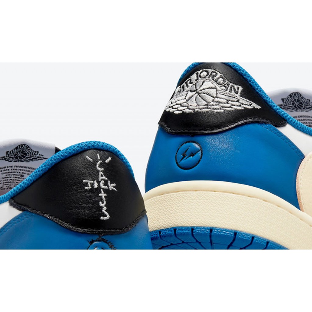 Travis Scott x Fragment Design x Air Jordan 1 Low "Military Blue" Box Price Outfit Release Date Travis Scott x Fragment Design x Air Jordan 1 Low "Military Blue" Box Price Outfit Release Date